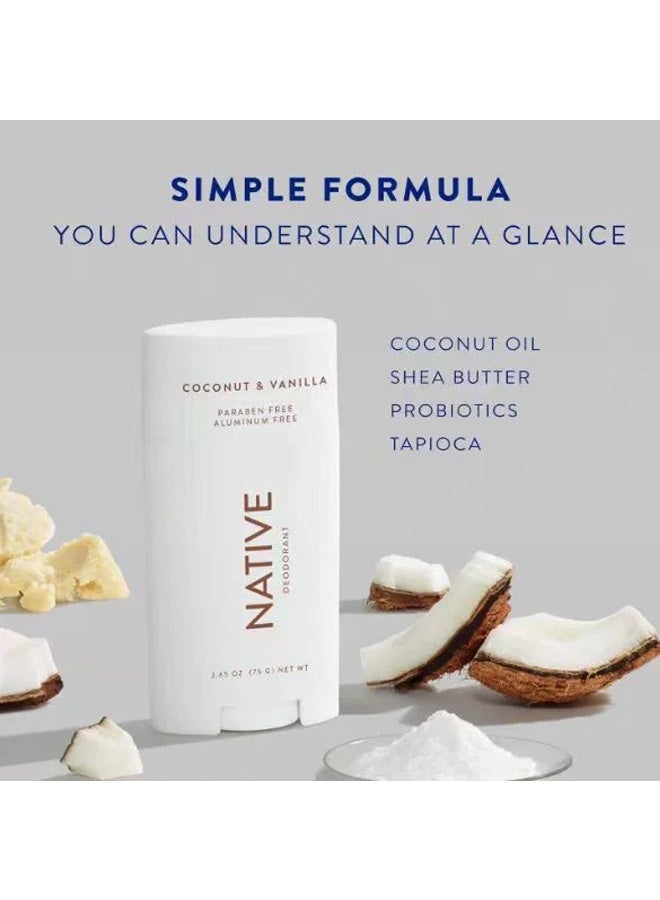 native Coconut and Vanilla Native Deodorant for Women and Men, 75g - Image 4